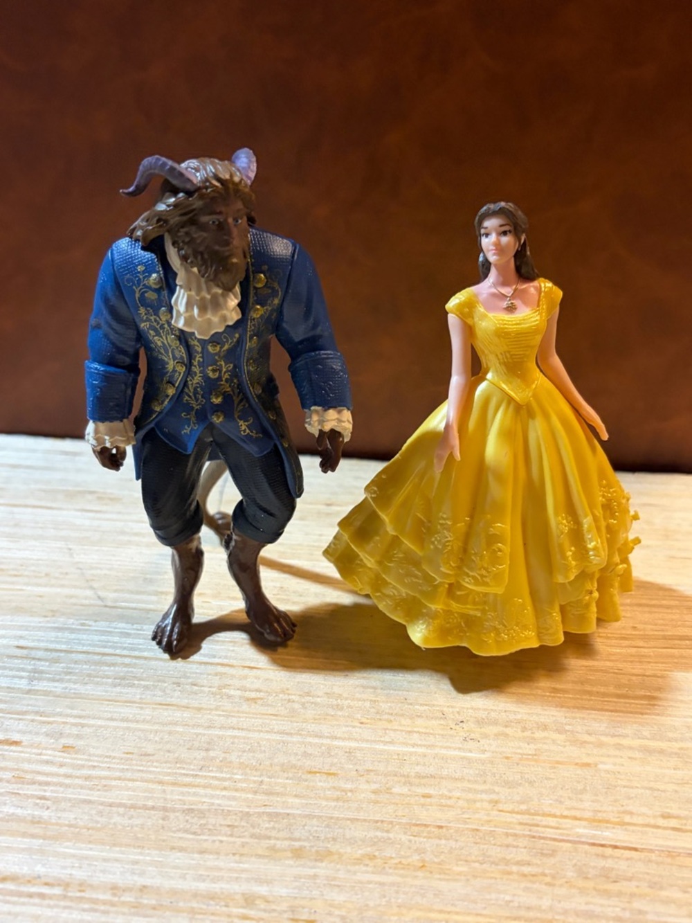 Hasbro Beauty and the Beast Action Figures - Blue, Yellow, Brown